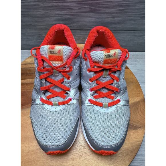 New Balance 577 Susan G Komen Breast Cancer Lace Sneakers Grey Pink Size 8 - Picture 5 of 10